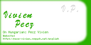 vivien pecz business card